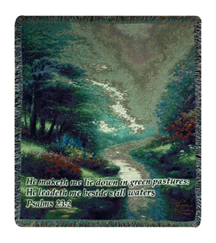 Petals of Hope w/Verse Afghan Throw