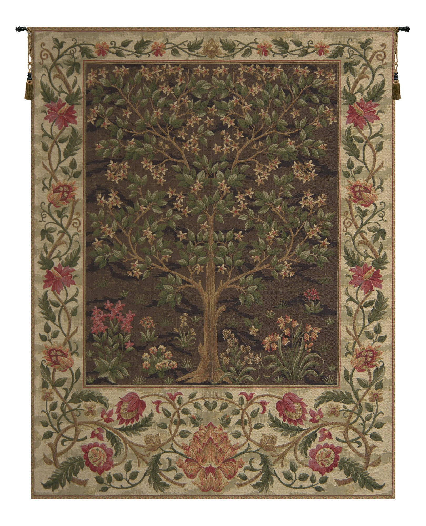 Tree of Life Beige I European Tapestry