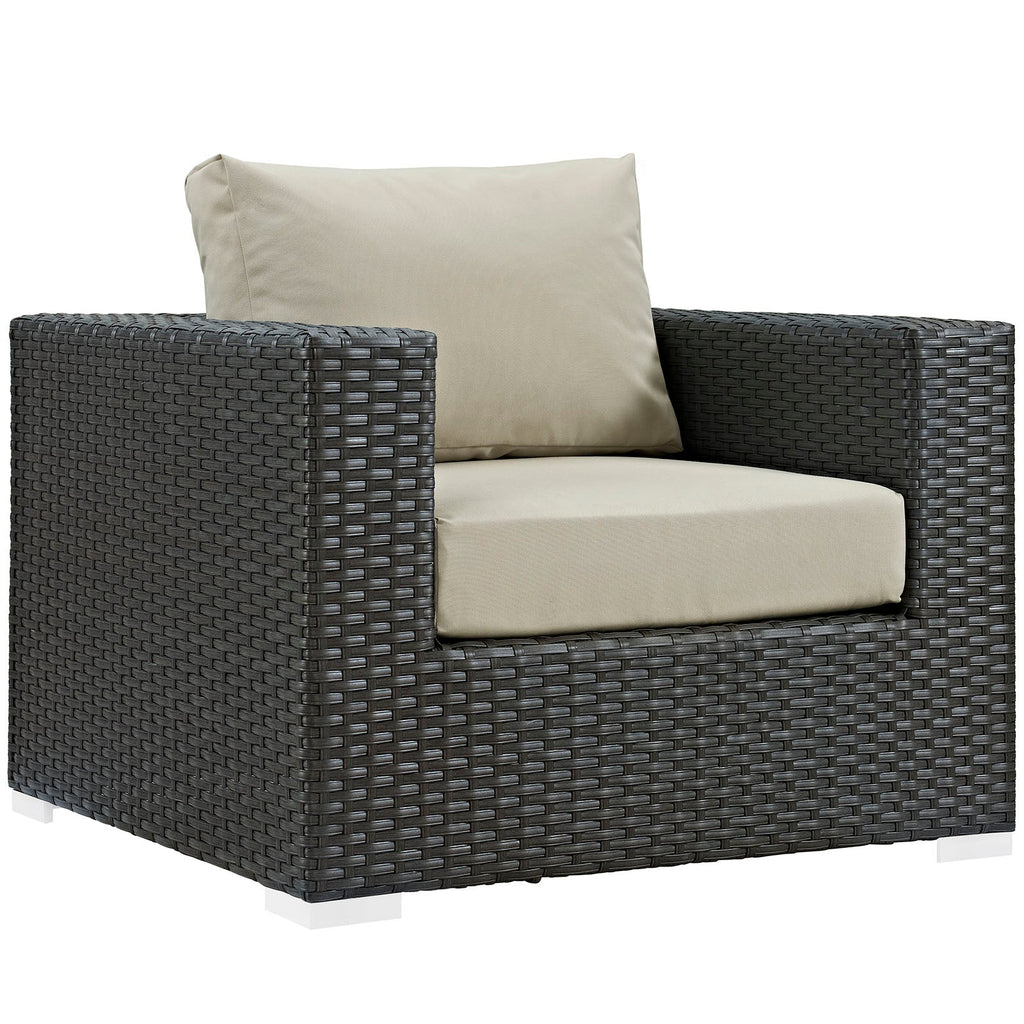 Sojourn 7 Piece Outdoor Patio Sunbrella¨ Sectional Set by Modway