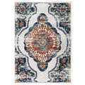 Entourage Malia Distressed Vintage Floral Vintage Medallion 8x10 Area Rug by Modway