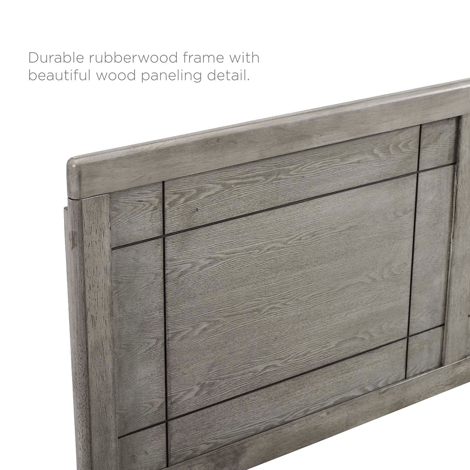 Marlee Wood Queen Platform Bed With Angular Frame by Modway