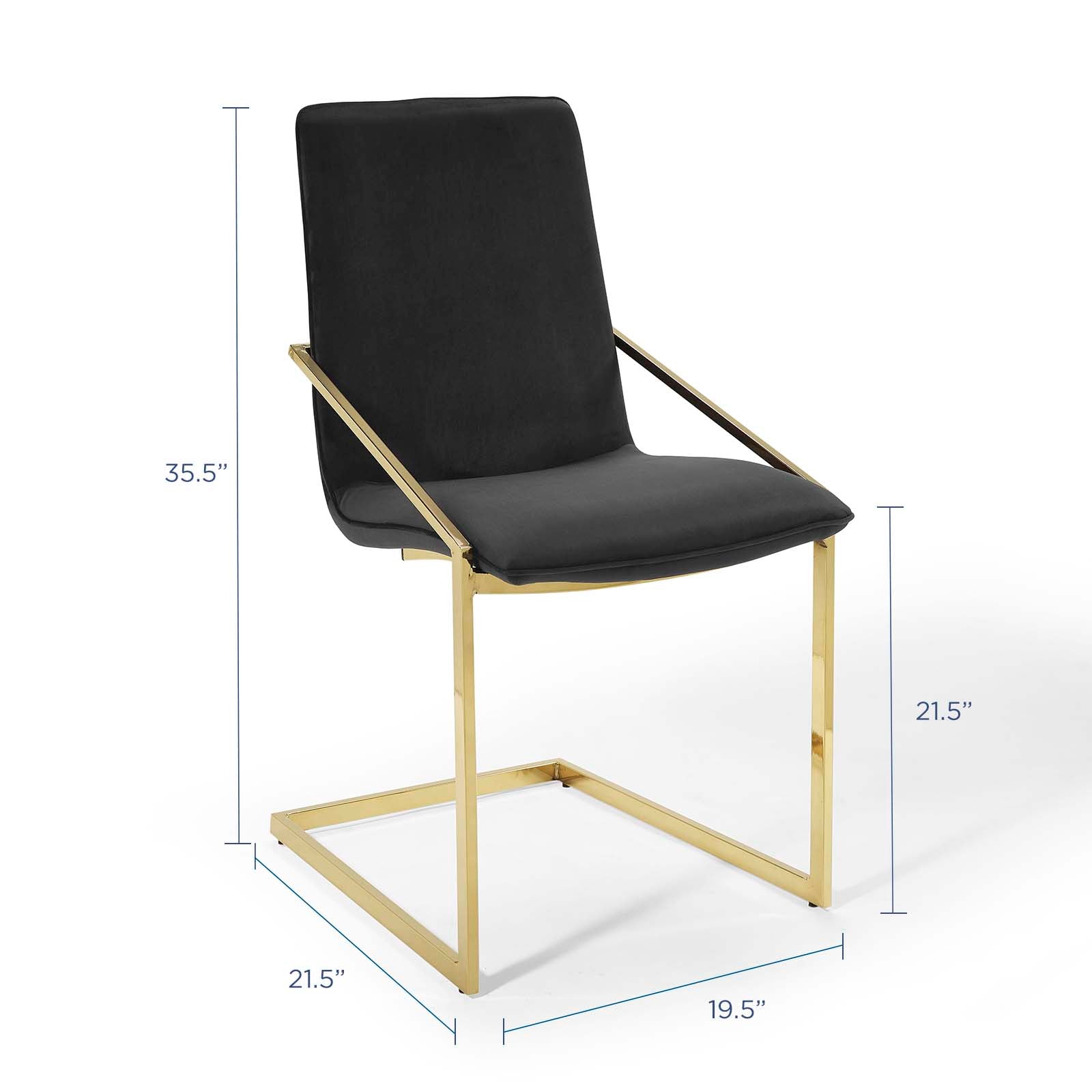 Pitch Performance Velvet Dining Armchair by Modway