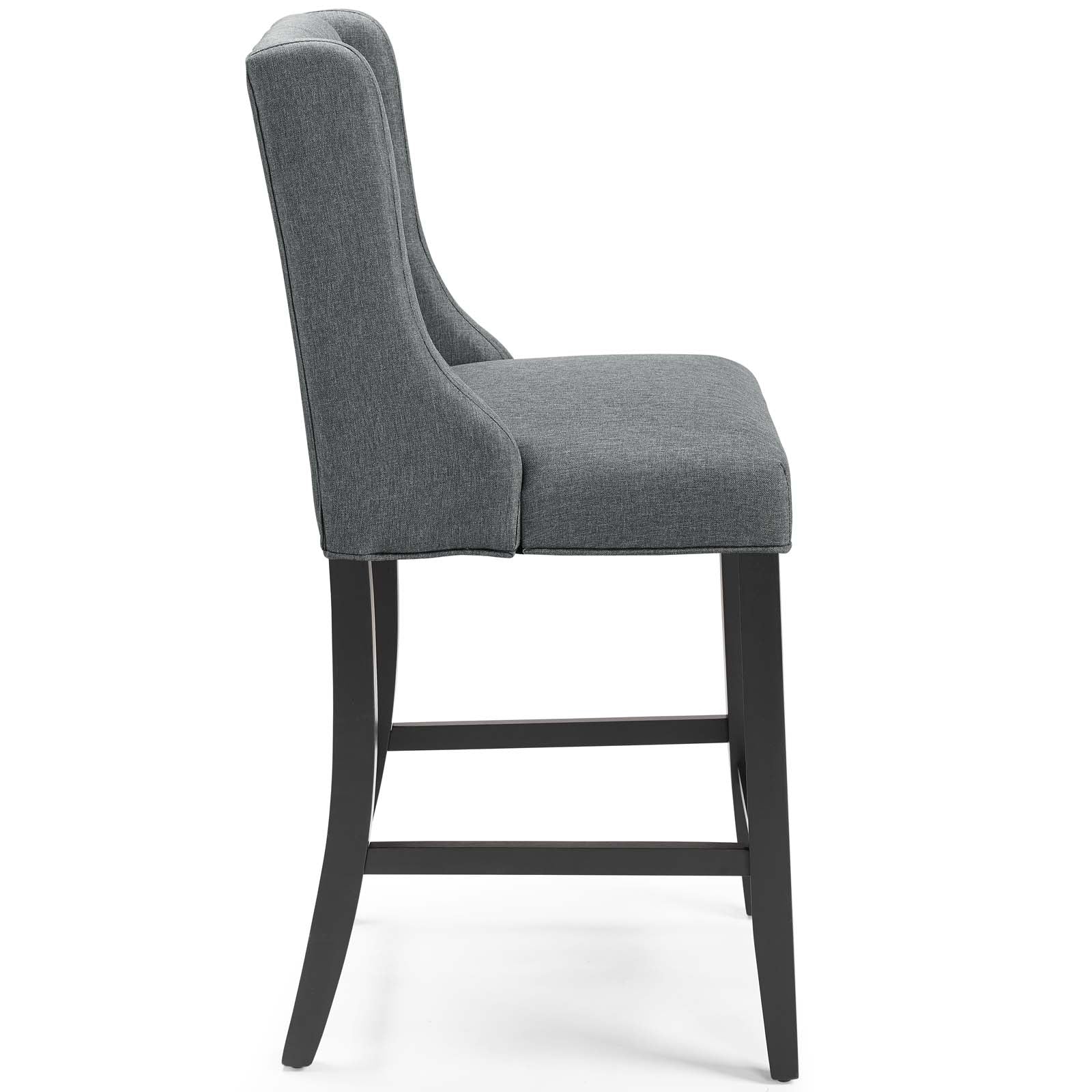 Baronet Upholstered Fabric Counter Bar Stool Set of 2 by Modway