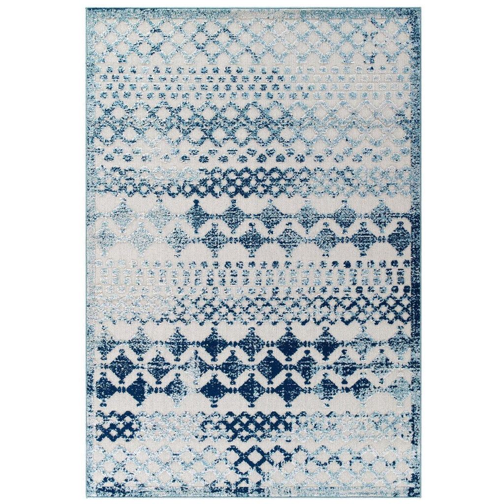 Reflect Giada Abstract Diamond Moroccan Trellis 8x10 Indoor/Outdoor Area Rug by Modway