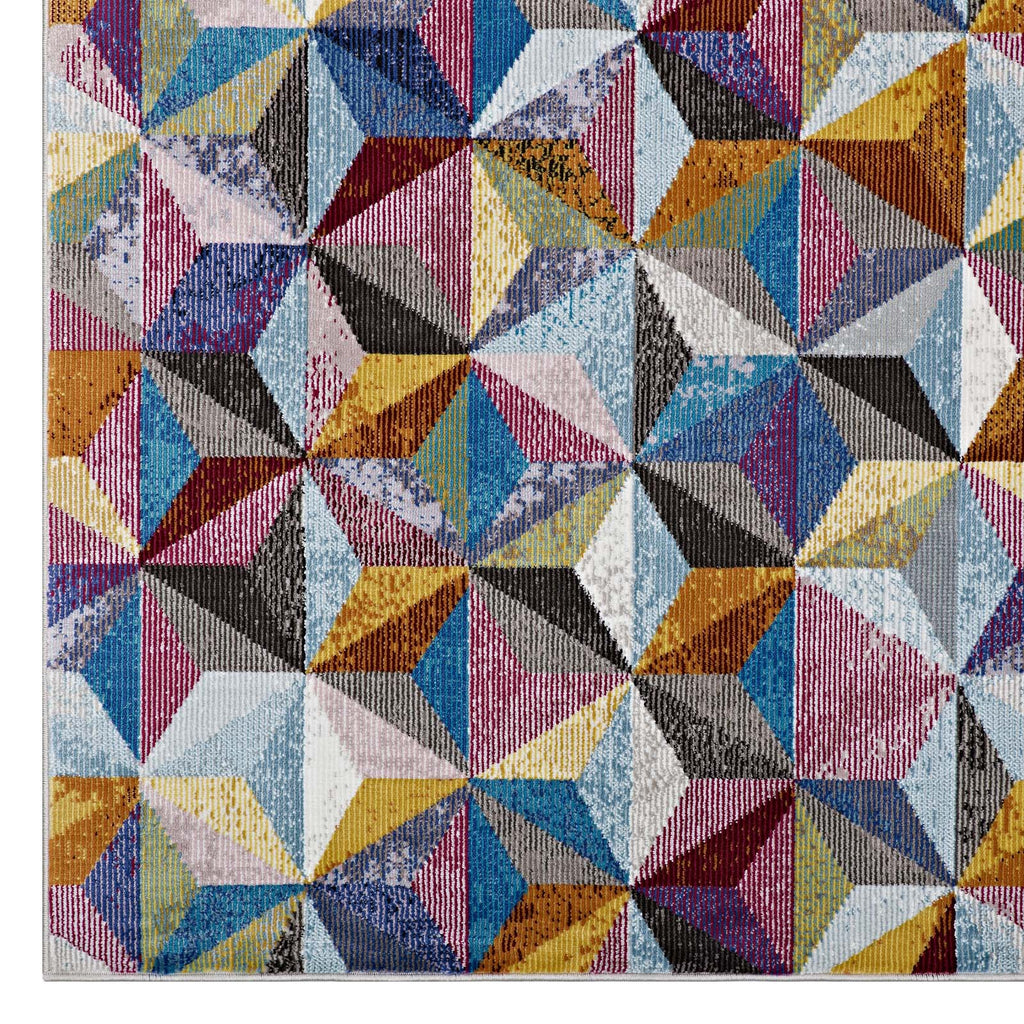 Arisa Geometric Hexagon Mosaic 5x8 Area Rug by Modway