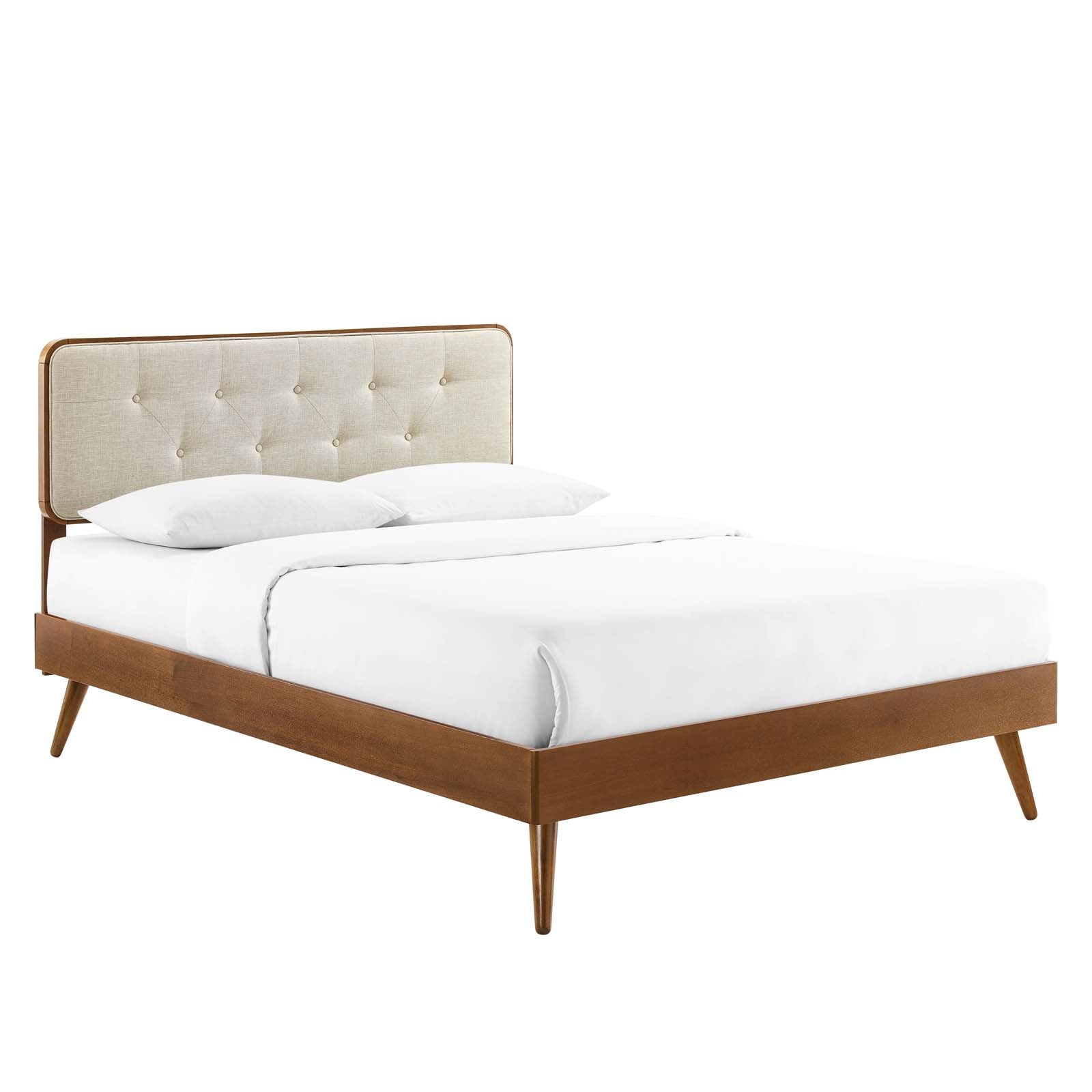 Bridgette Wood Twin Platform Bed With Splayed Legs by Modway