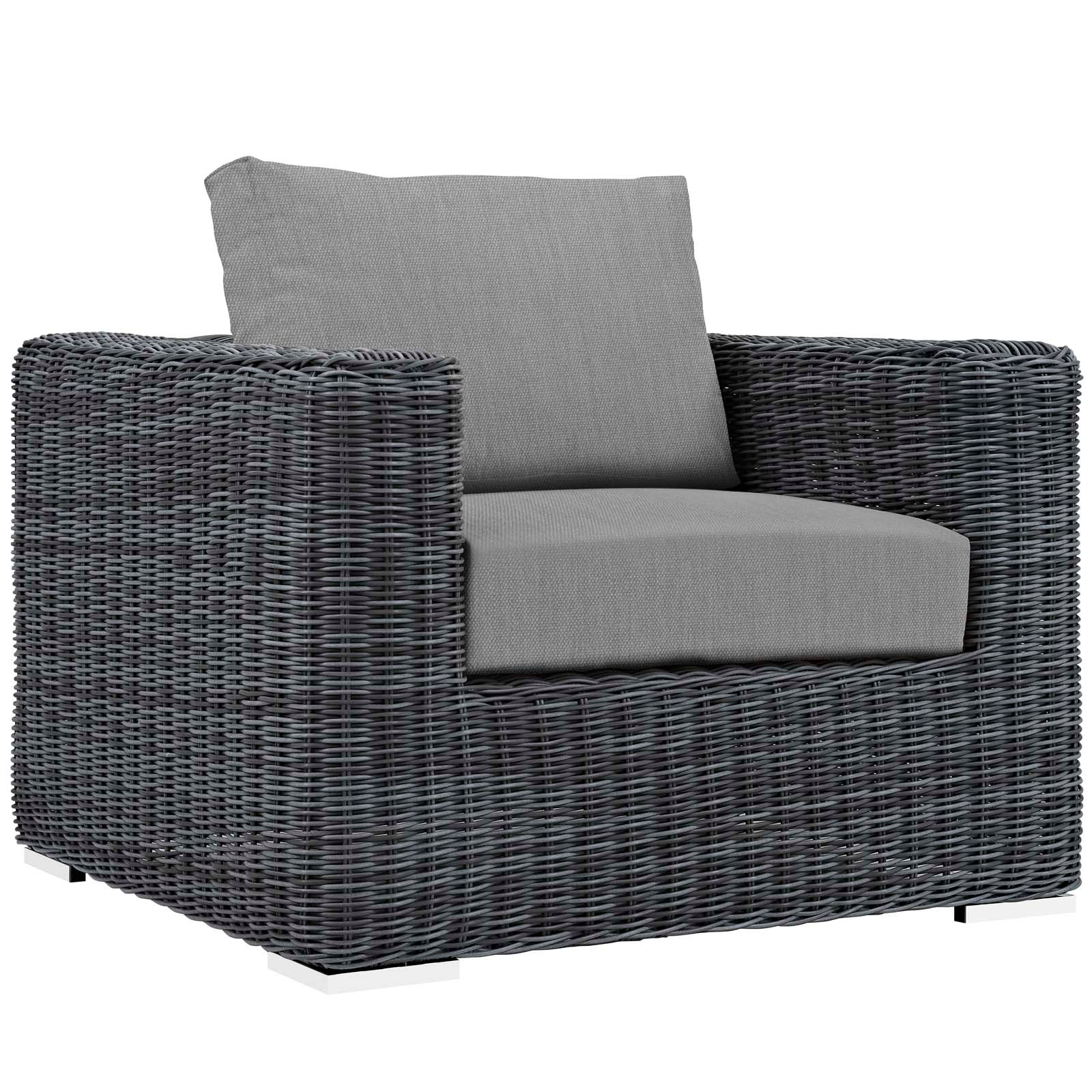 Summon 5 Piece Outdoor Patio Sunbrella¨ Sectional Set by Modway