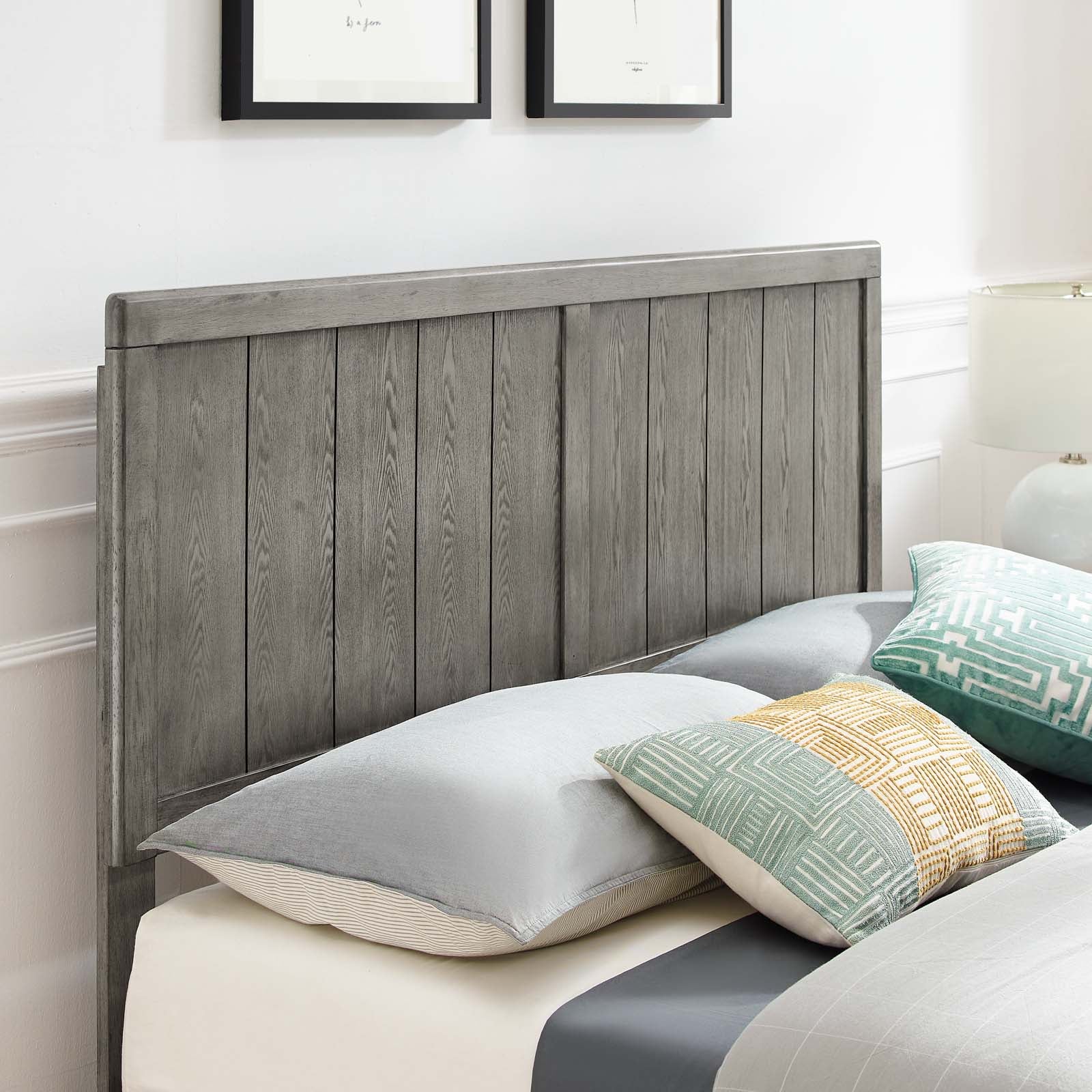 Alana Wood King Platform Bed With Angular Frame by Modway