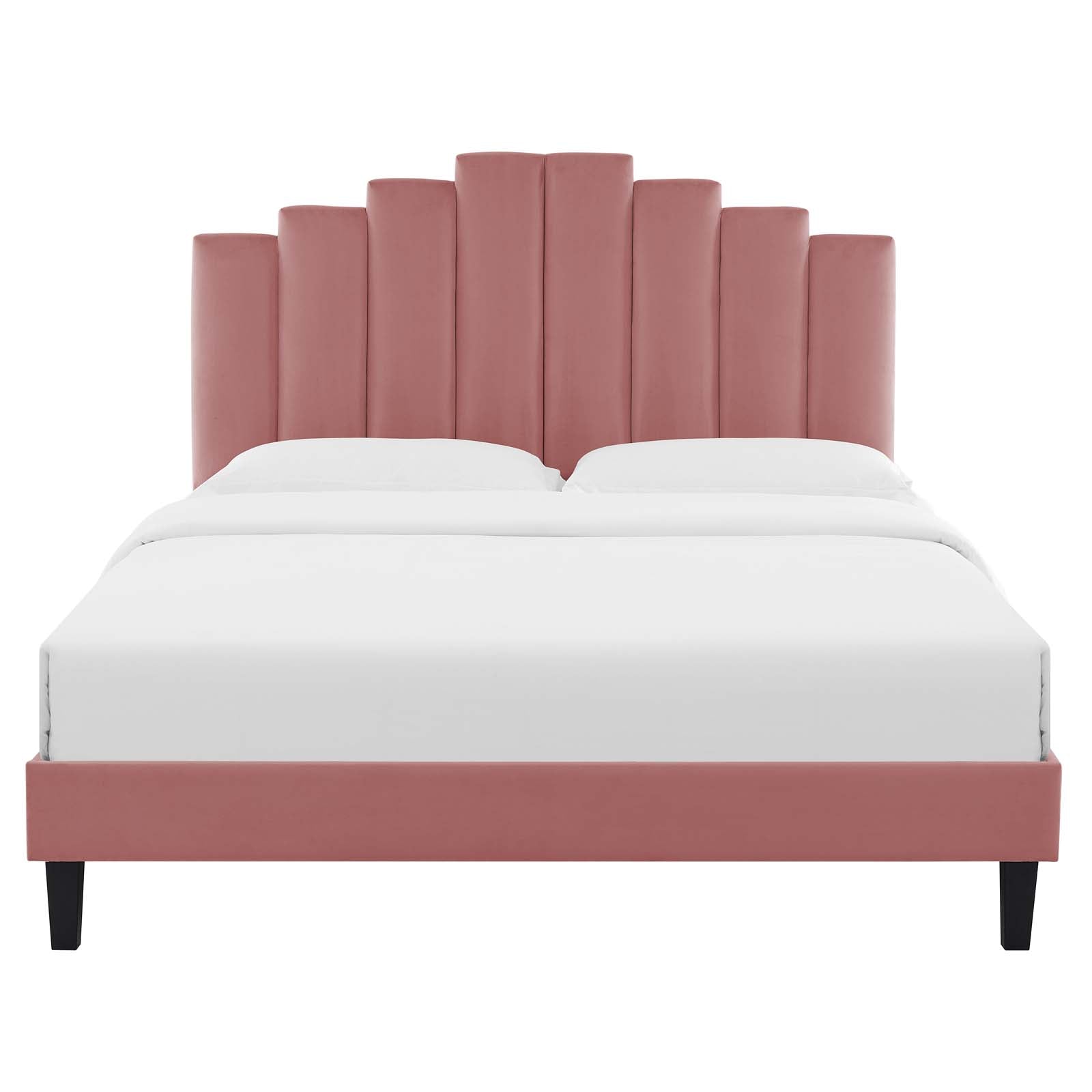 Elise Performance Velvet Twin Platform Bed by Modway