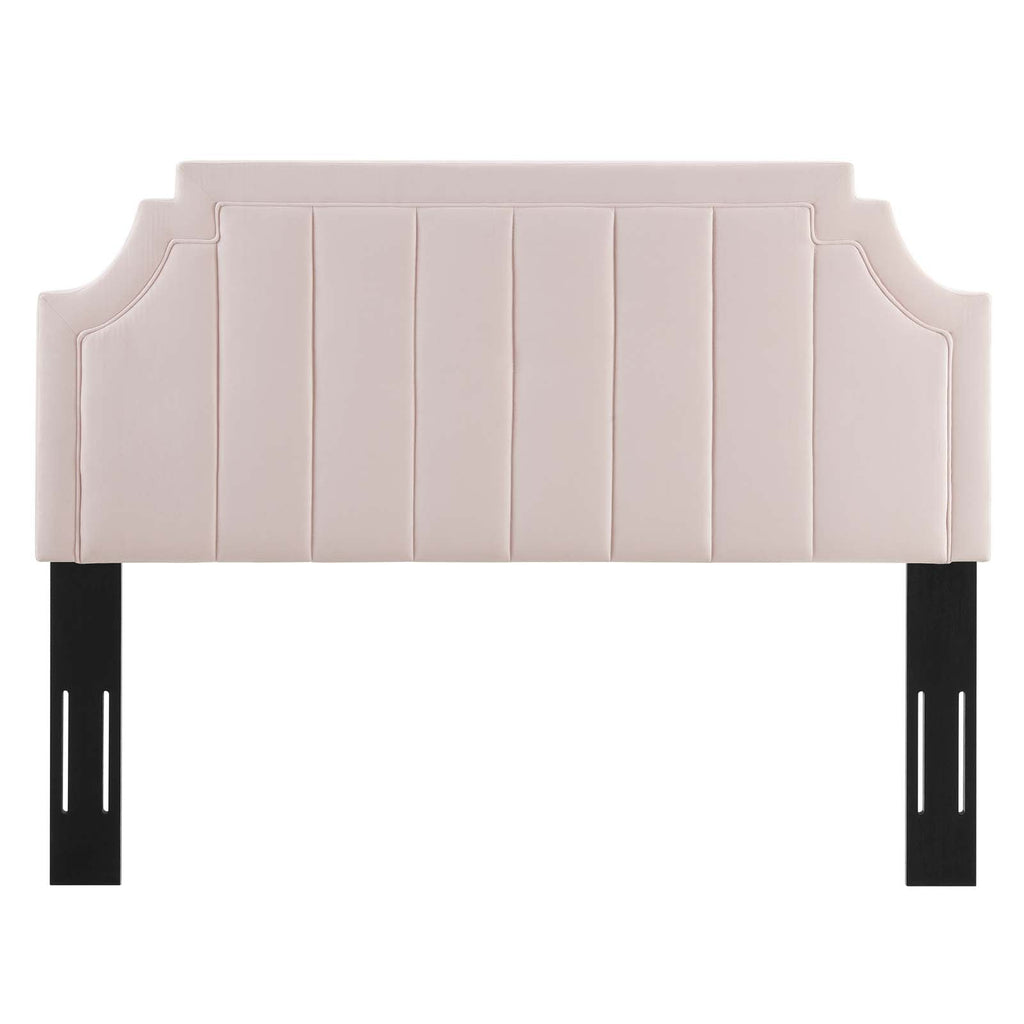 Alyona Channel Tufted Performance Velvet Full/Queen Headboard by Modway