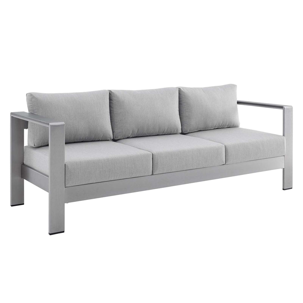 Shore 4 Piece Sunbrella¨ Fabric Outdoor Patio Aluminum Set by Modway