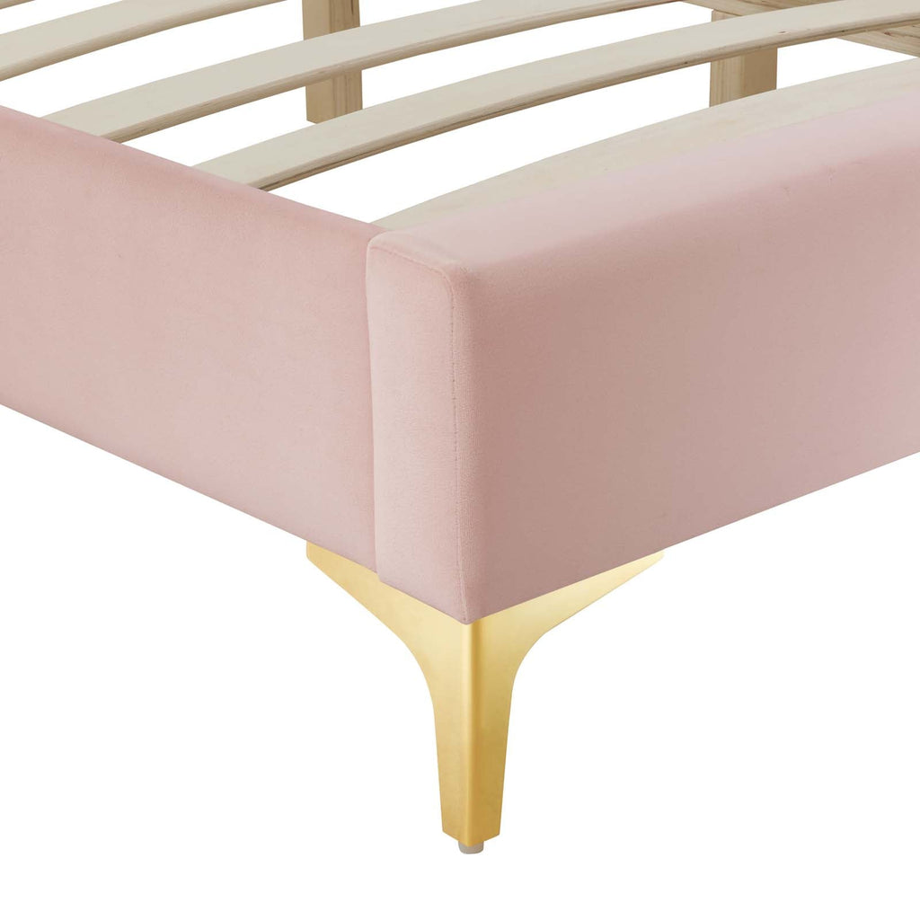 Sutton Performance Velvet Twin Bed Frame by Modway