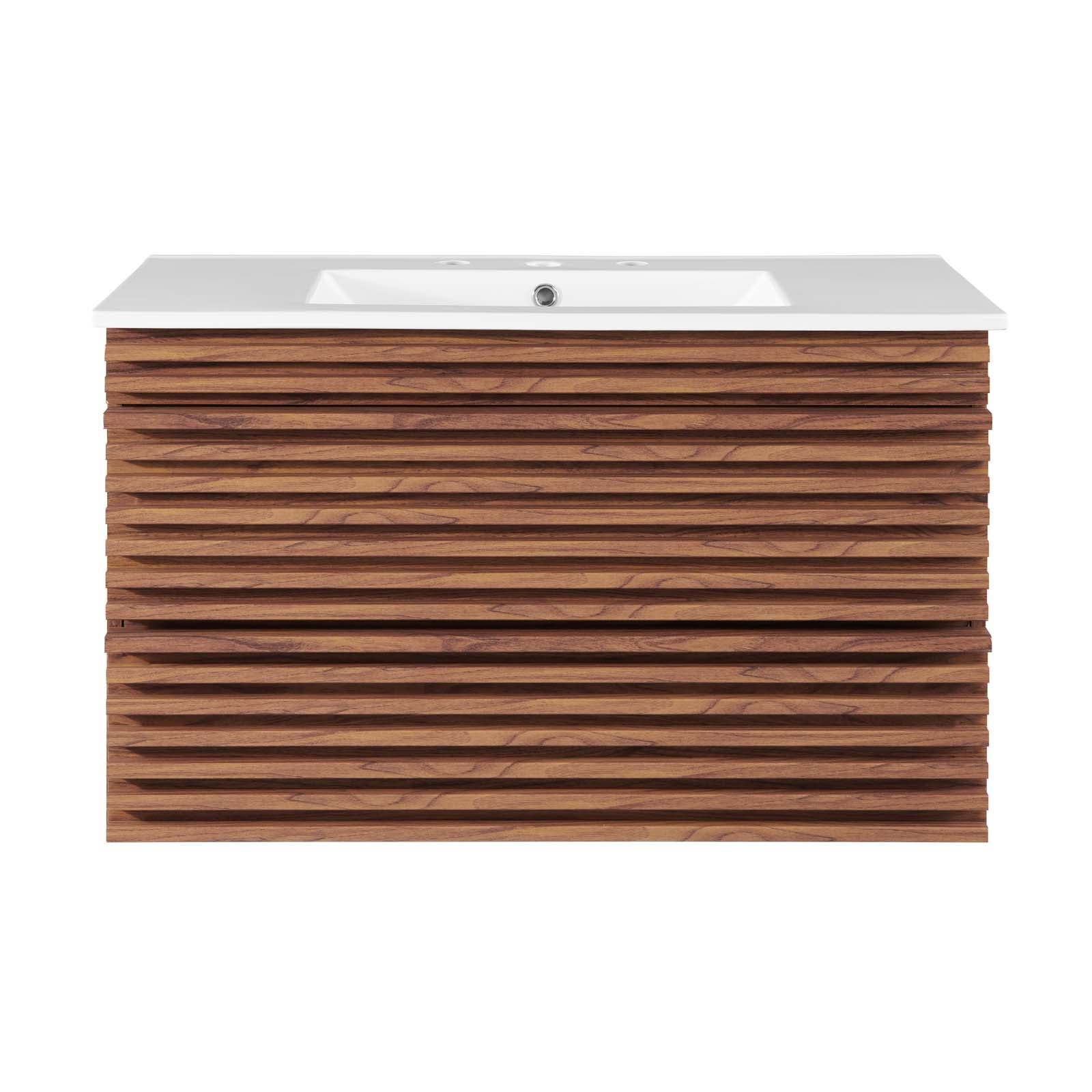 Render 36" Wall-Mount Bathroom Vanity by Modway