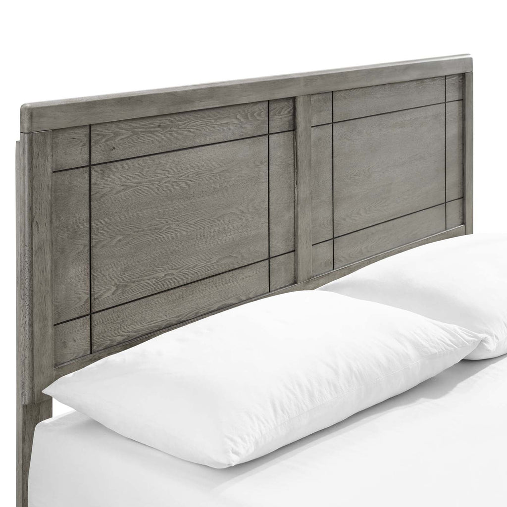 Marlee Wood King Platform Bed With Angular Frame by Modway