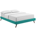 Loryn Fabric Queen Bed Frame with Round Splayed Legs by Modway