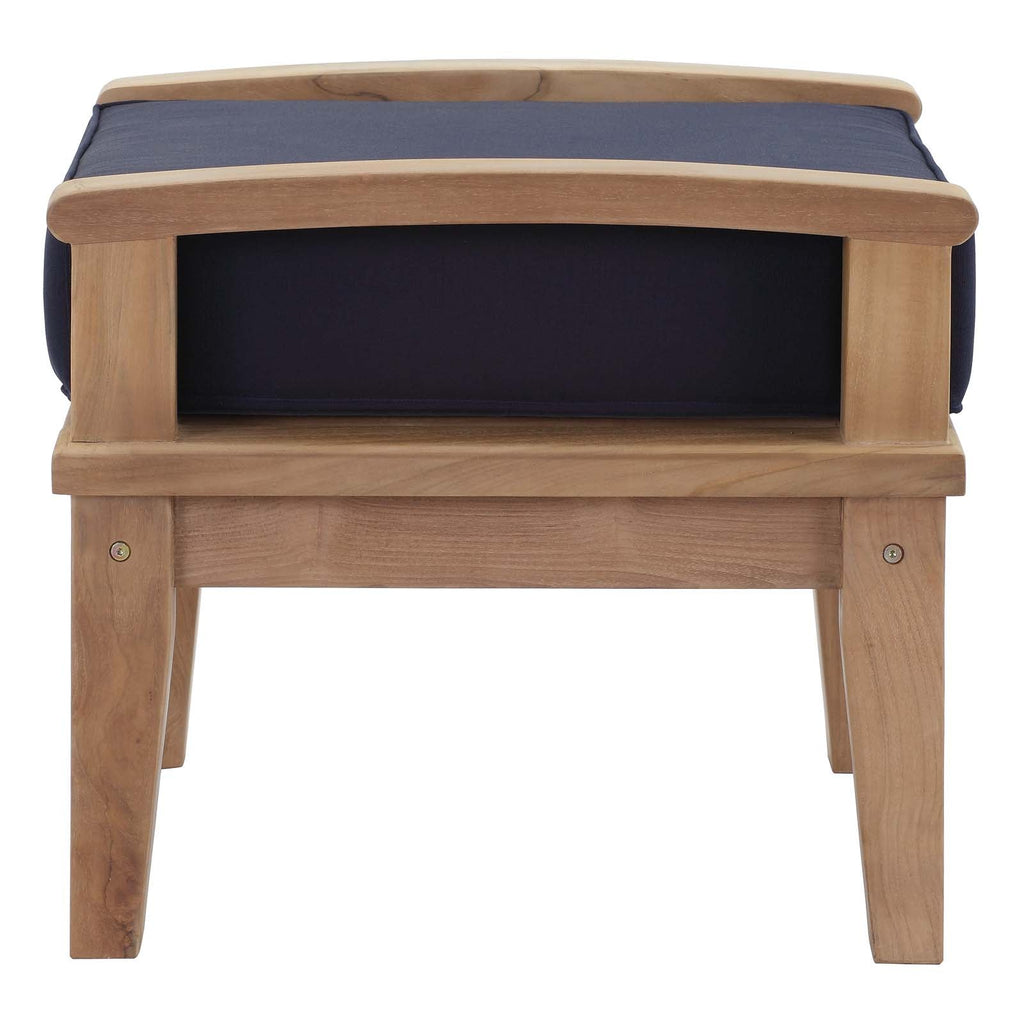 Marina Outdoor Patio Teak Ottoman by Modway