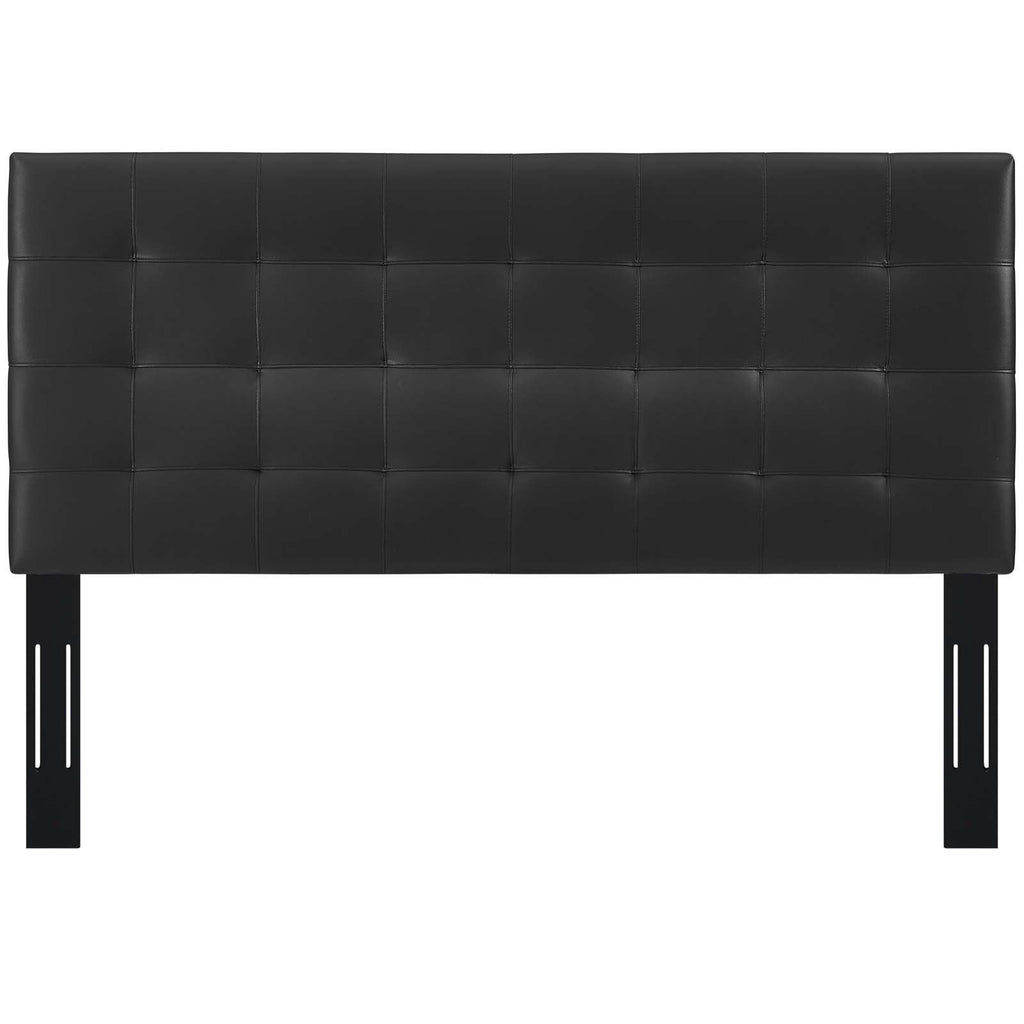 Paisley Tufted Upholstered Faux Leather Full / Queen Headboard by Modway