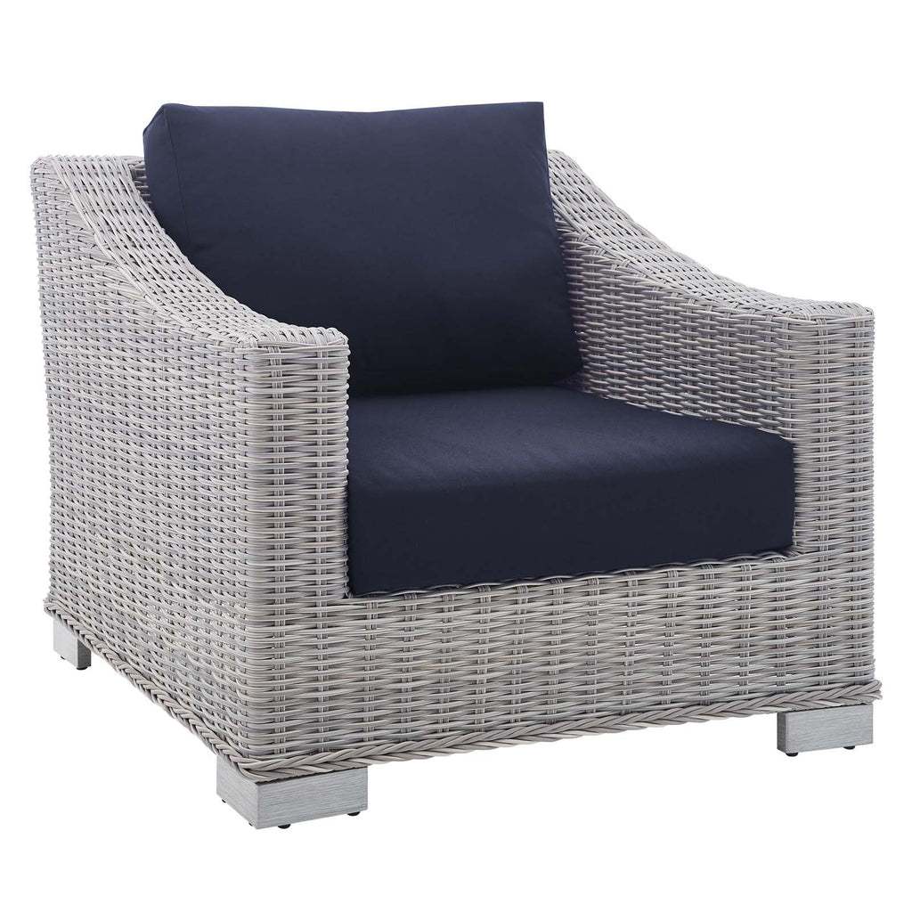 Conway 5-Piece Sunbrella¨ Outdoor Patio Wicker Rattan Furniture Set by Modway