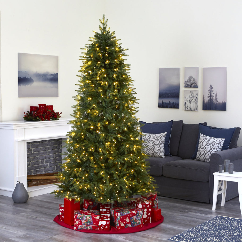 7' Vancouver Fir 'Natural Look' Artificial Christmas Tree w/ 500 Clear LED Light
