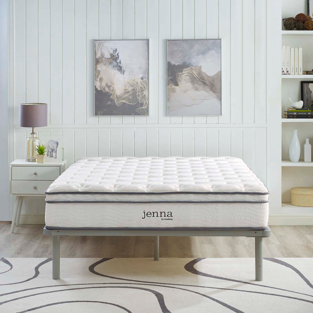 Jenna 10" Innerspring and Foam California King Mattress by Modway