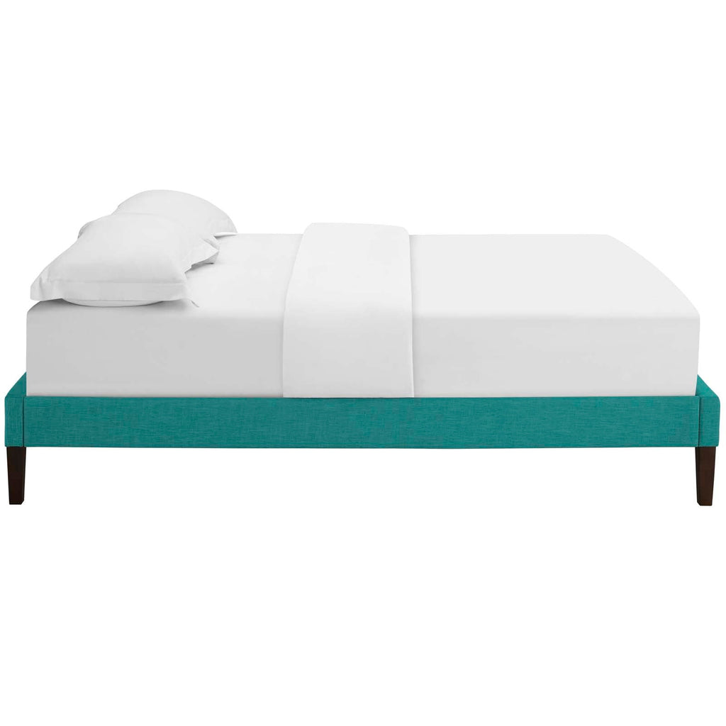 Tessie Fabric Queen Bed Frame with Squared Tapered Legs by Modway