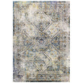 Success Jacinda Distressed Vintage Floral Vintage Medallion 8x10 Area Rug by Modway