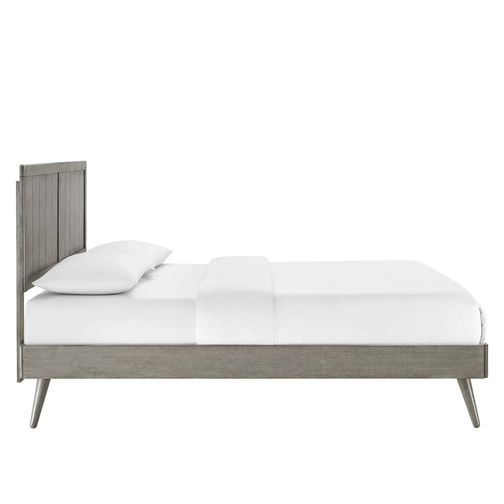 Alana Wood Full Platform Bed With Splayed Legs by Modway