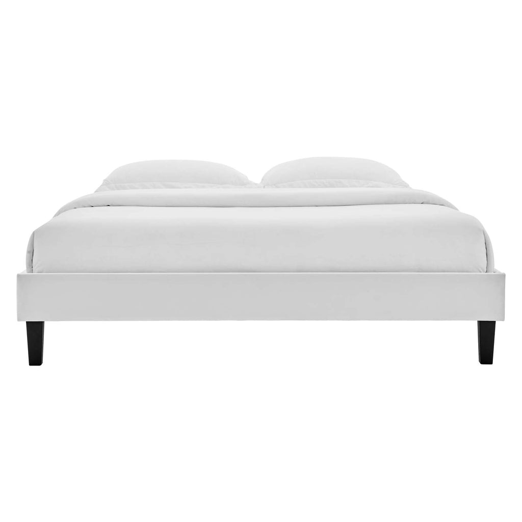 Reign Performance Velvet King Platform Bed Frame by Modway