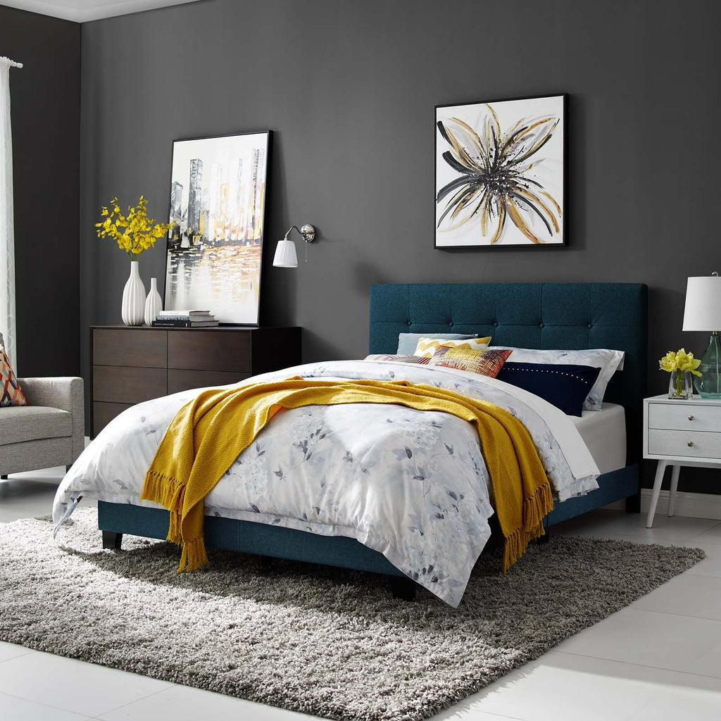 Amira Upholstered Fabric King Bed by Modway