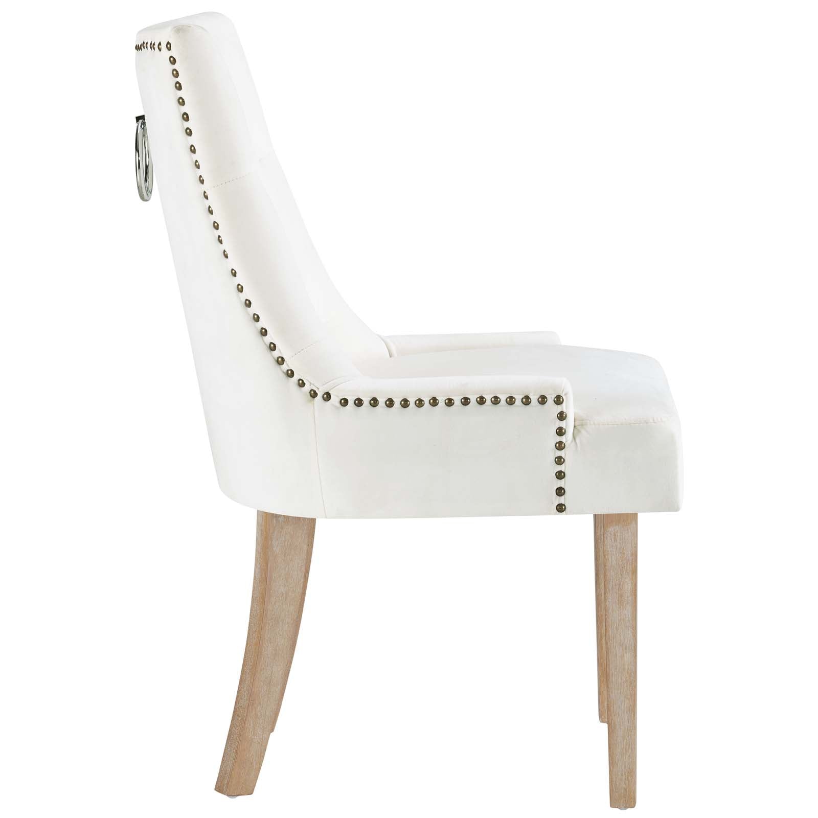 Pose Performance Velvet Dining Chair Set of 2 by Modway