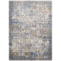 Minu Distressed Floral Lattice 5x8 Area Rug by Modway