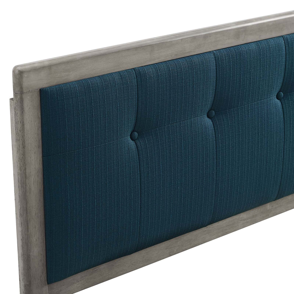 Draper Tufted Fabric and Wood King Headboard by Modway