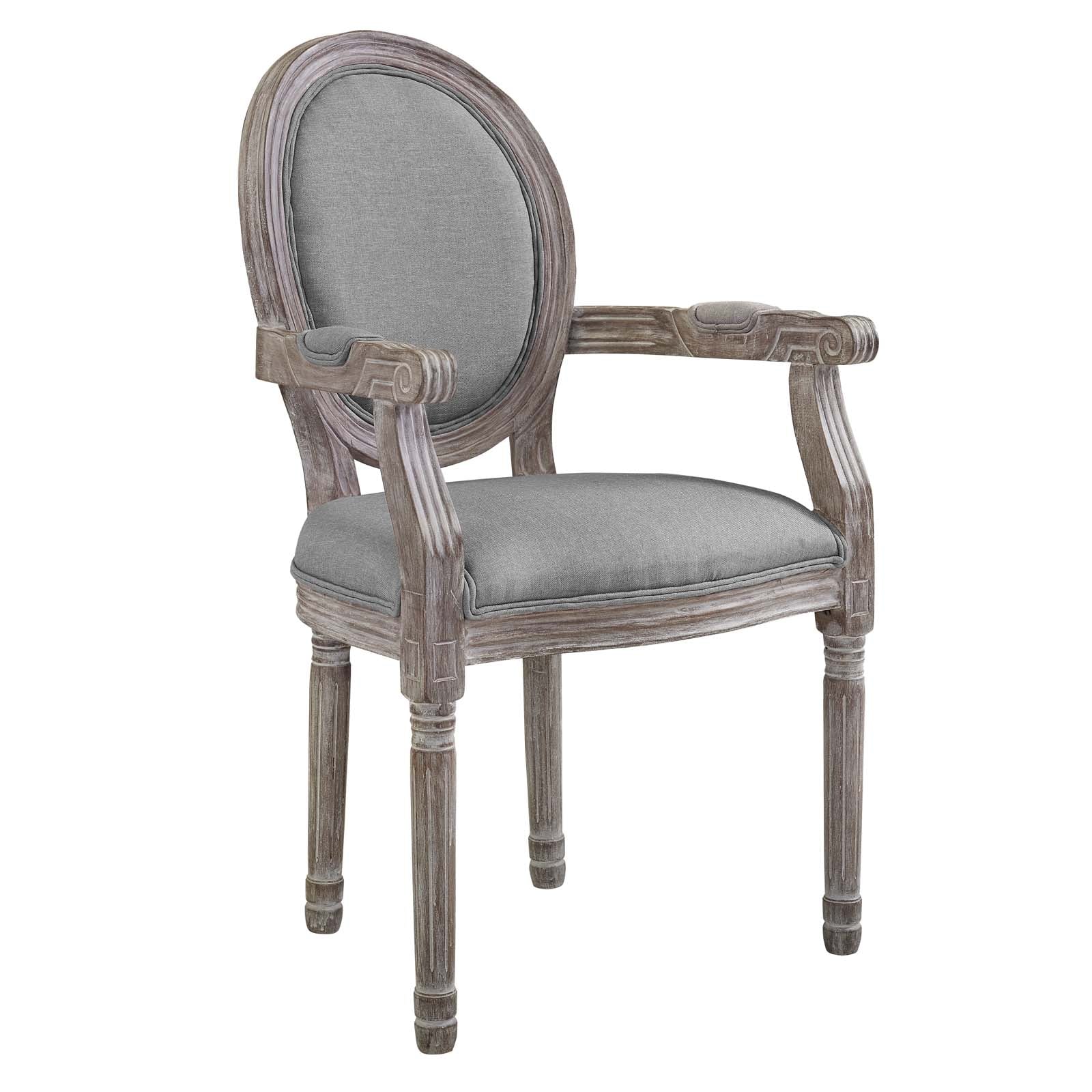Emanate Upholstered Fabric Dining Armchair Set of 4 by Modway
