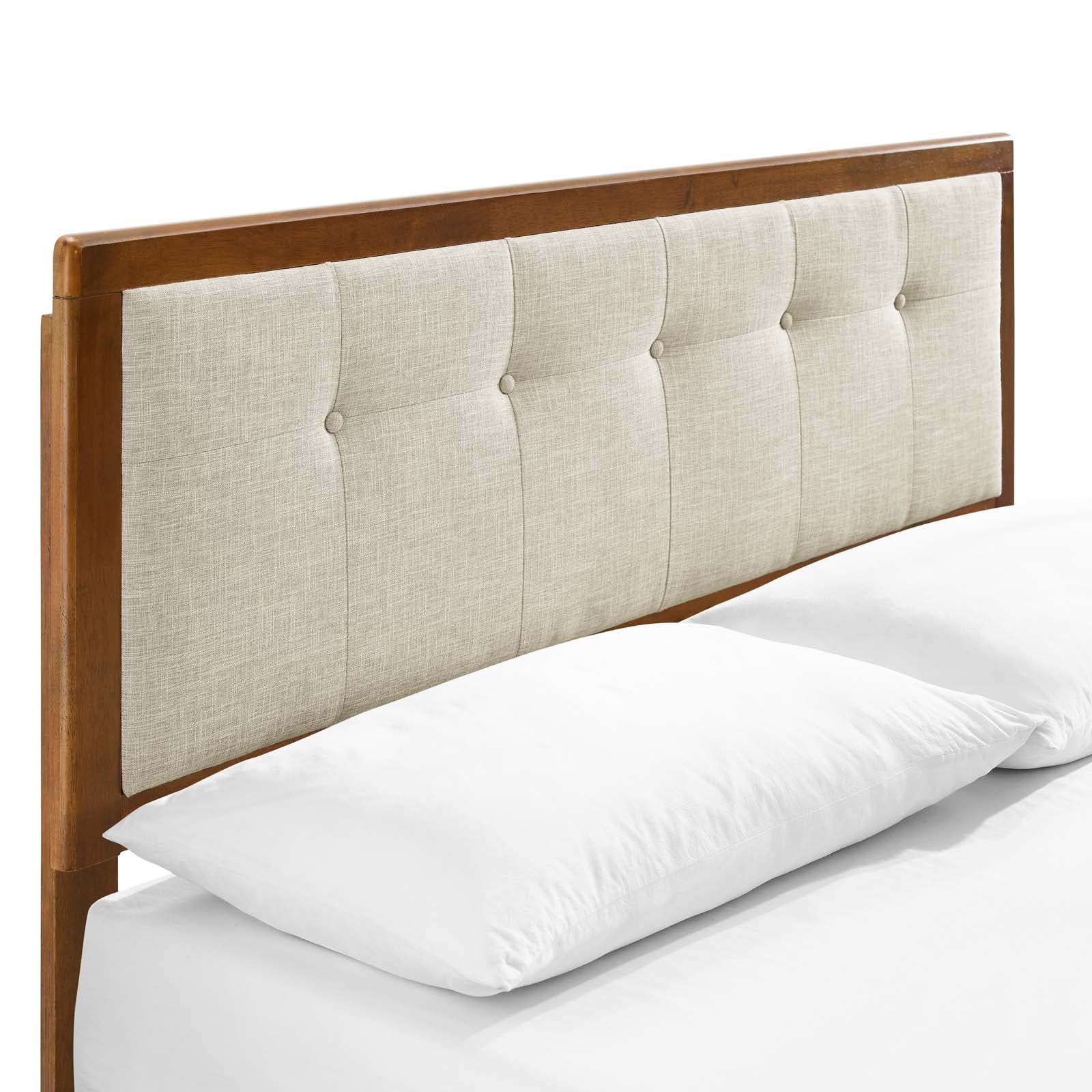 Willow Wood Queen Platform Bed With Angular Frame by Modway
