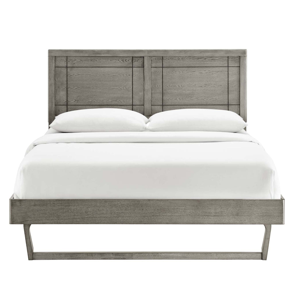 Marlee Wood Twin Platform Bed With Angular Frame by Modway