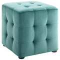 Contour Tufted Cube Performance Velvet Ottoman by Modway