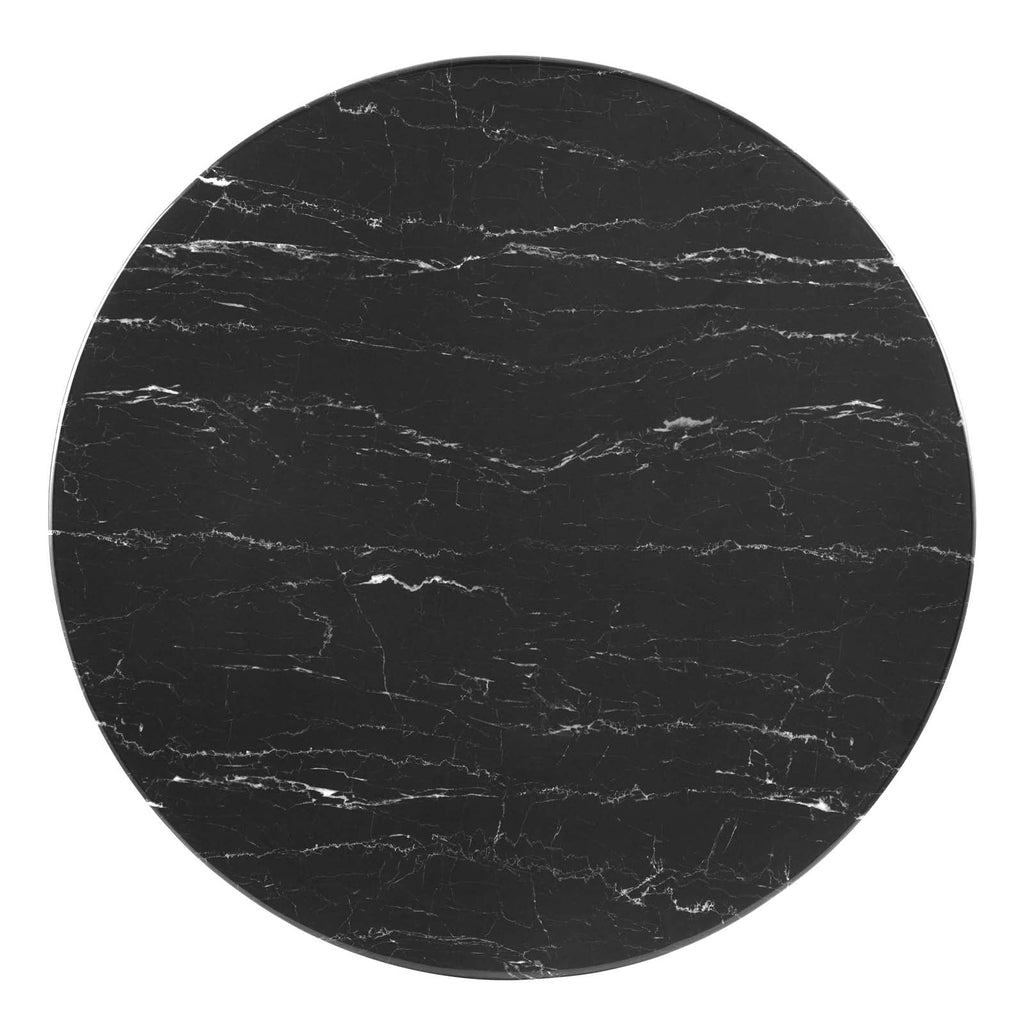 Zinque 28" Artificial Marble Dining Table by Modway