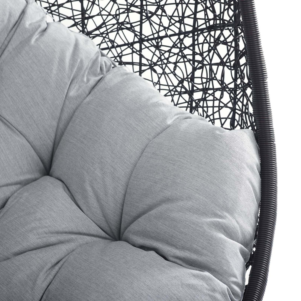 Encase Sunbrella¨ Fabric Swing Outdoor Patio Lounge Chair Without Stand by Modway