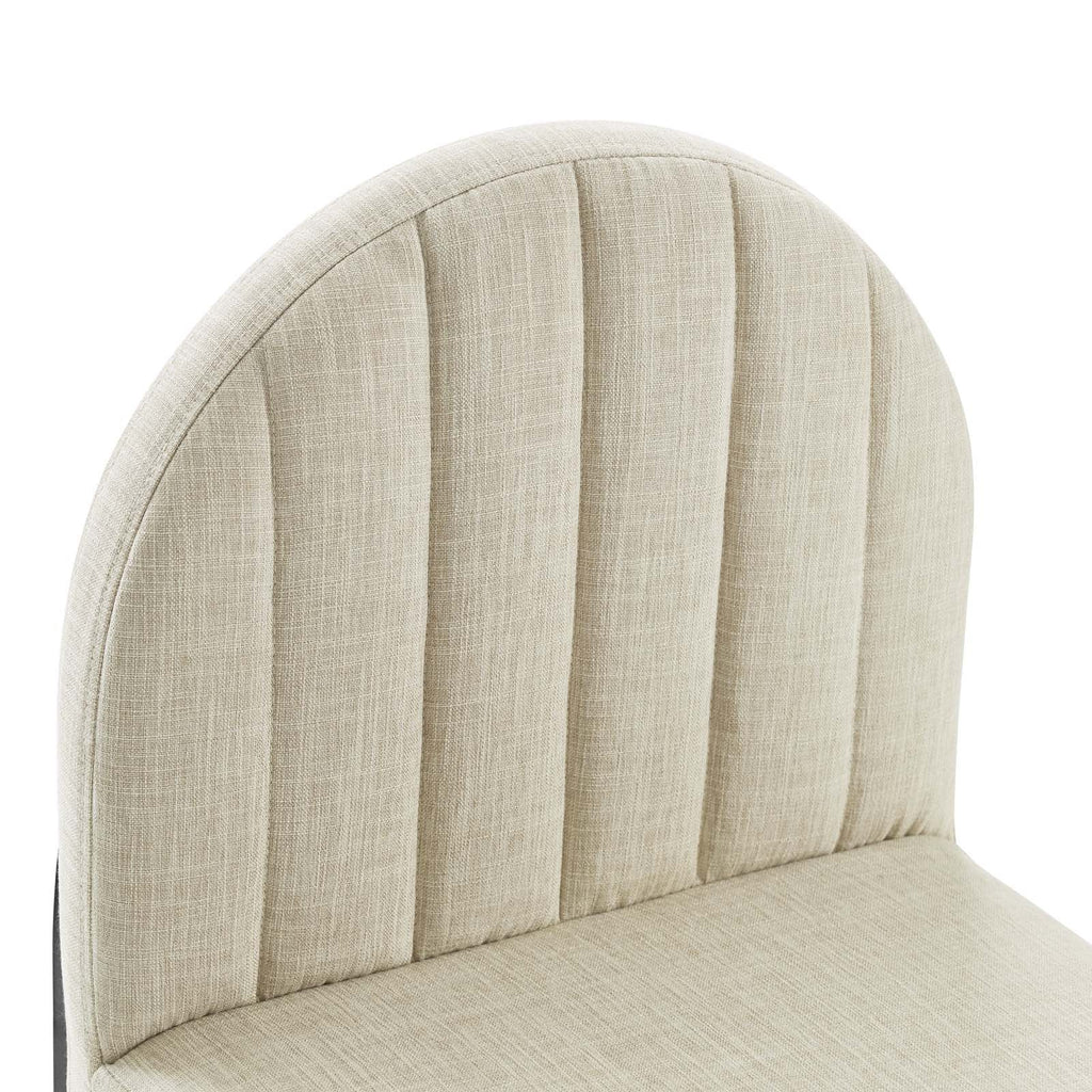 Isla Channel Tufted Upholstered Fabric Dining Side Chair by Modway