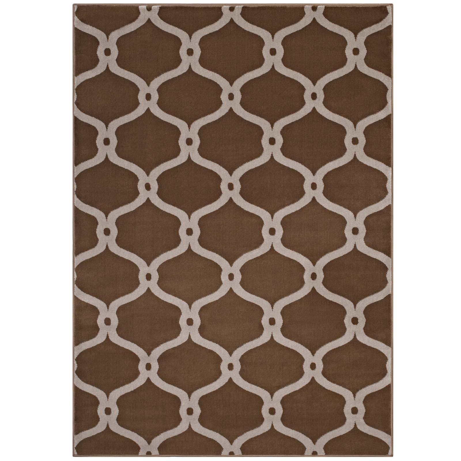 Beltara Chain Link Transitional Trellis 5x8 Area Rug by Modway
