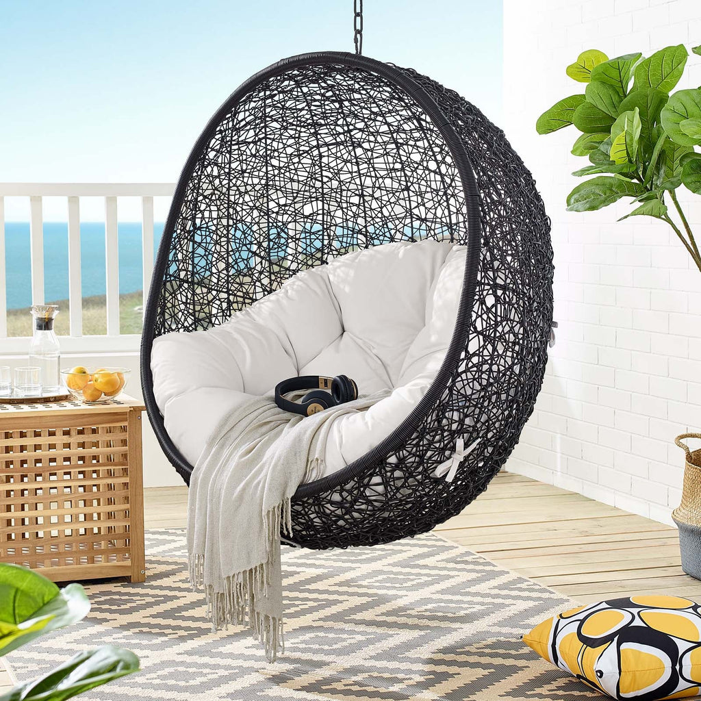 Encase Sunbrella¨ Fabric Swing Outdoor Patio Lounge Chair Without Stand by Modway