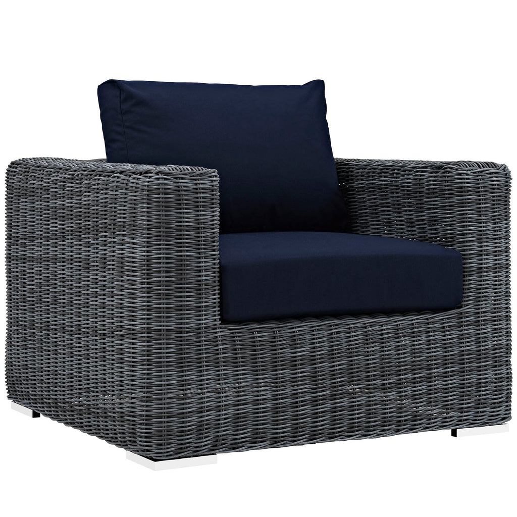 Summon Outdoor Patio Fabric Sunbrella¨ Armchair by Modway