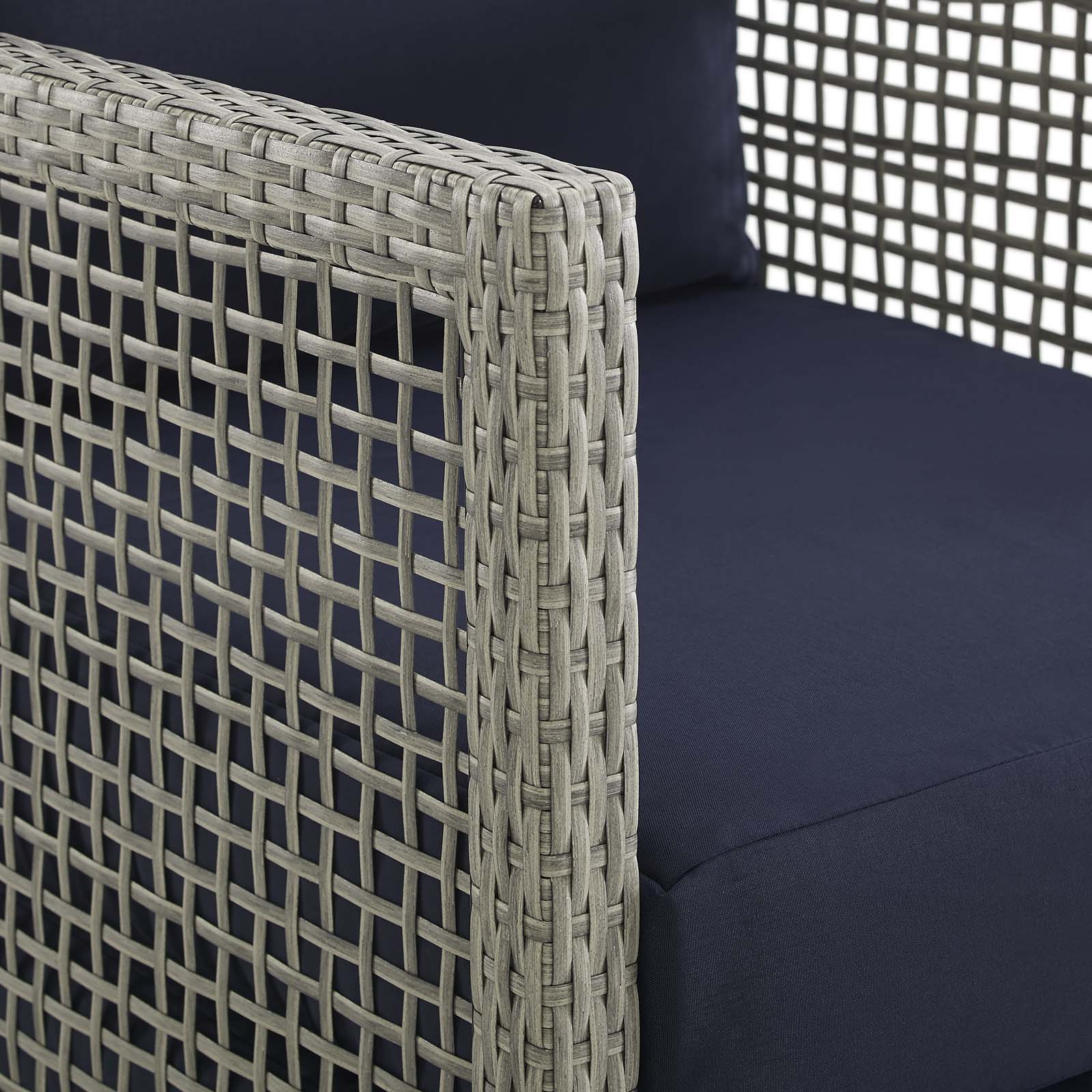 Aura 6 Piece Outdoor Patio Wicker Rattan Set by Modway