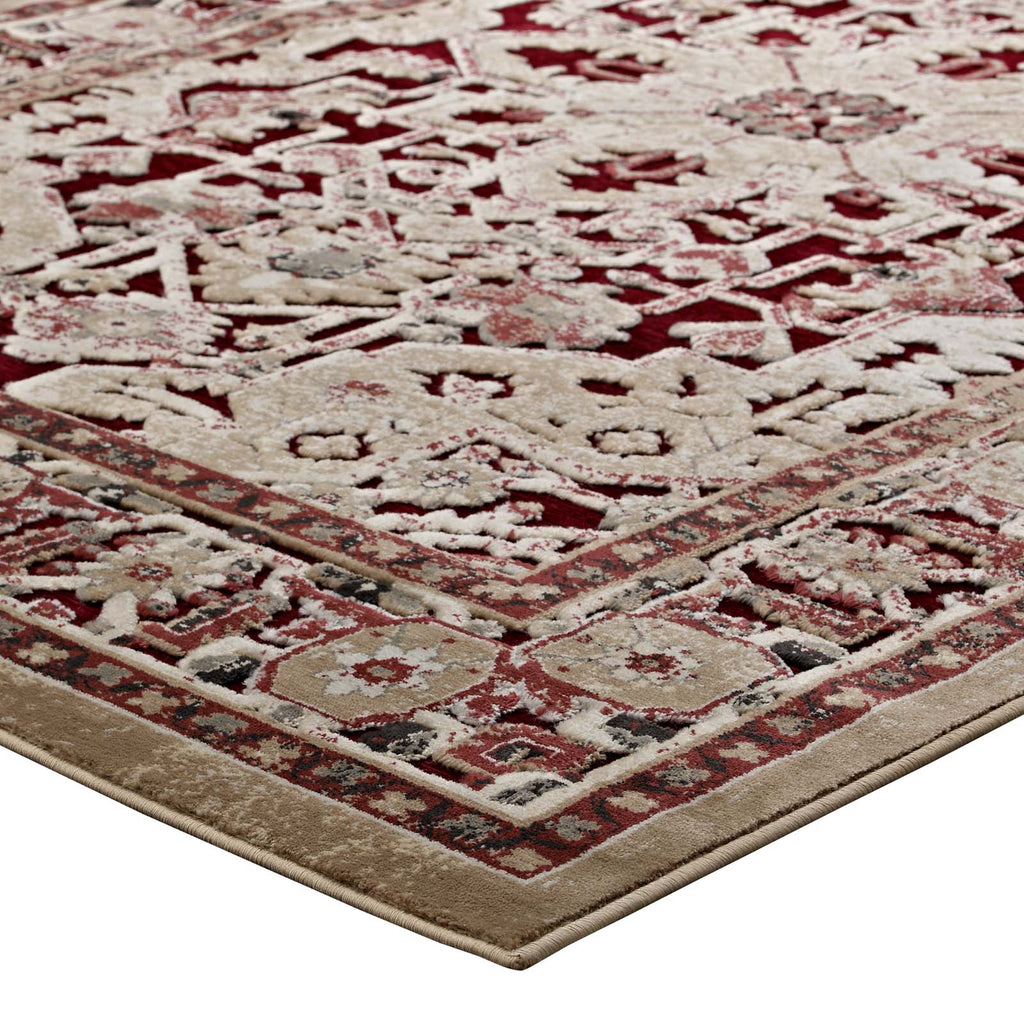 Grania Ornate Vintage Floral Turkish 5x8 Area Rug by Modway