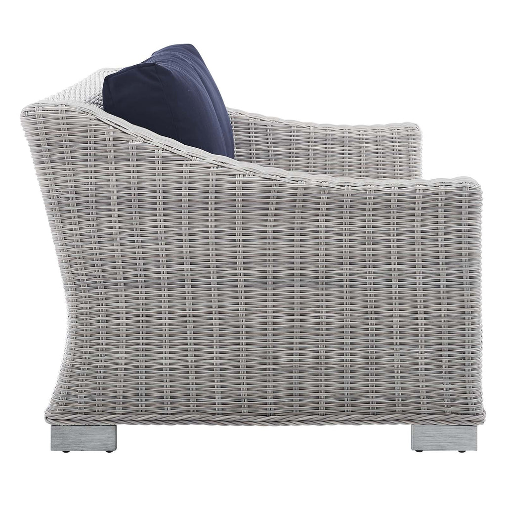 Conway Sunbrella¨ Outdoor Patio Wicker Rattan Loveseat by Modway