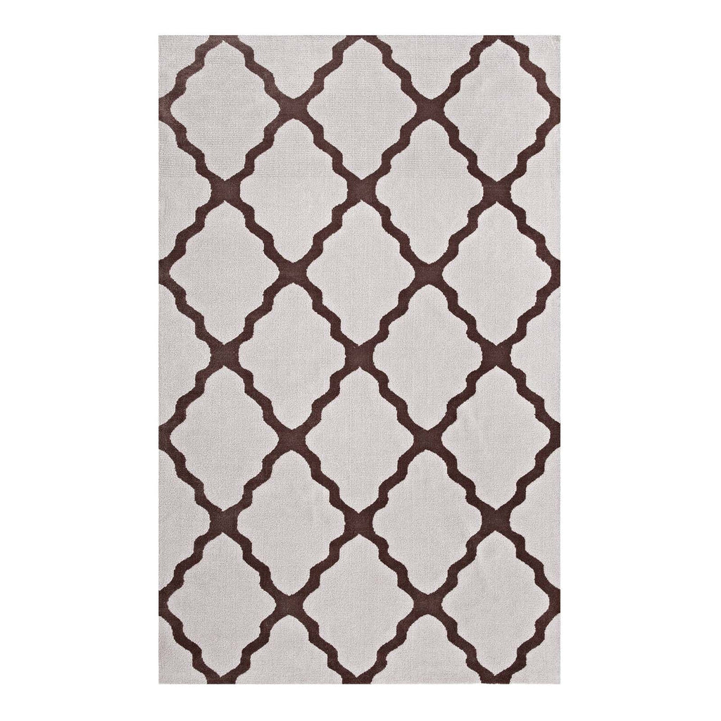 Marja Moroccan Trellis 5x8 Area Rug by Modway