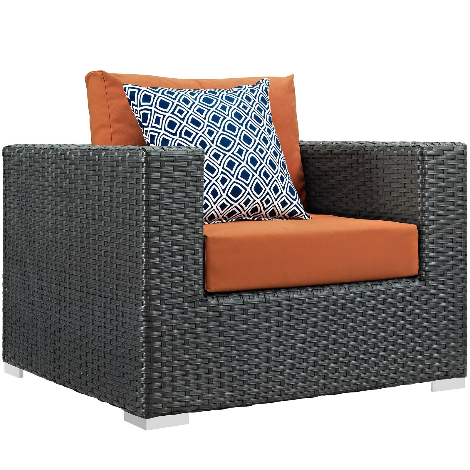 Sojourn 8 Piece Outdoor Patio Sunbrella¨ Sectional Set by Modway
