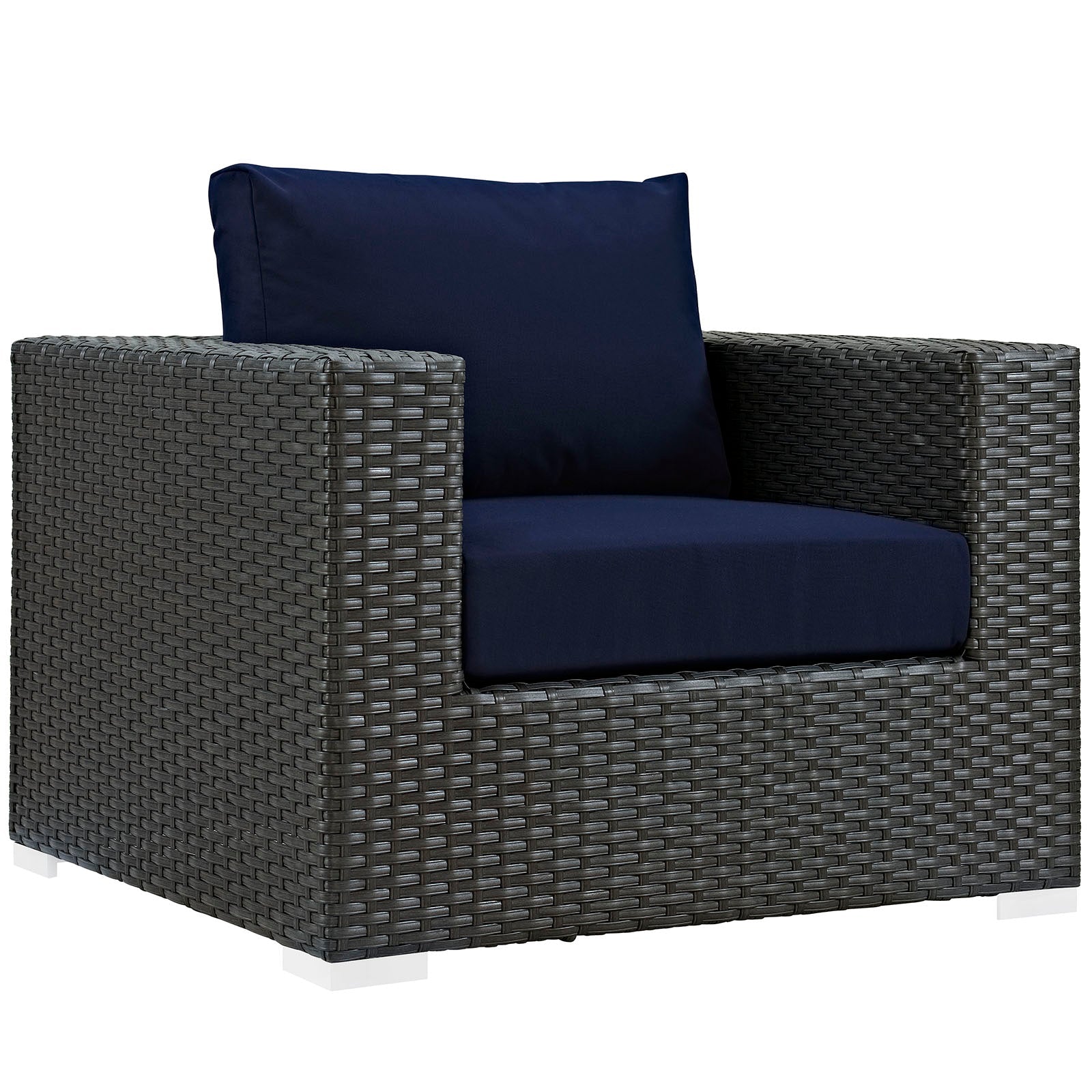Sojourn 5 Piece Outdoor Patio Sunbrella¨ Sectional Set by Modway