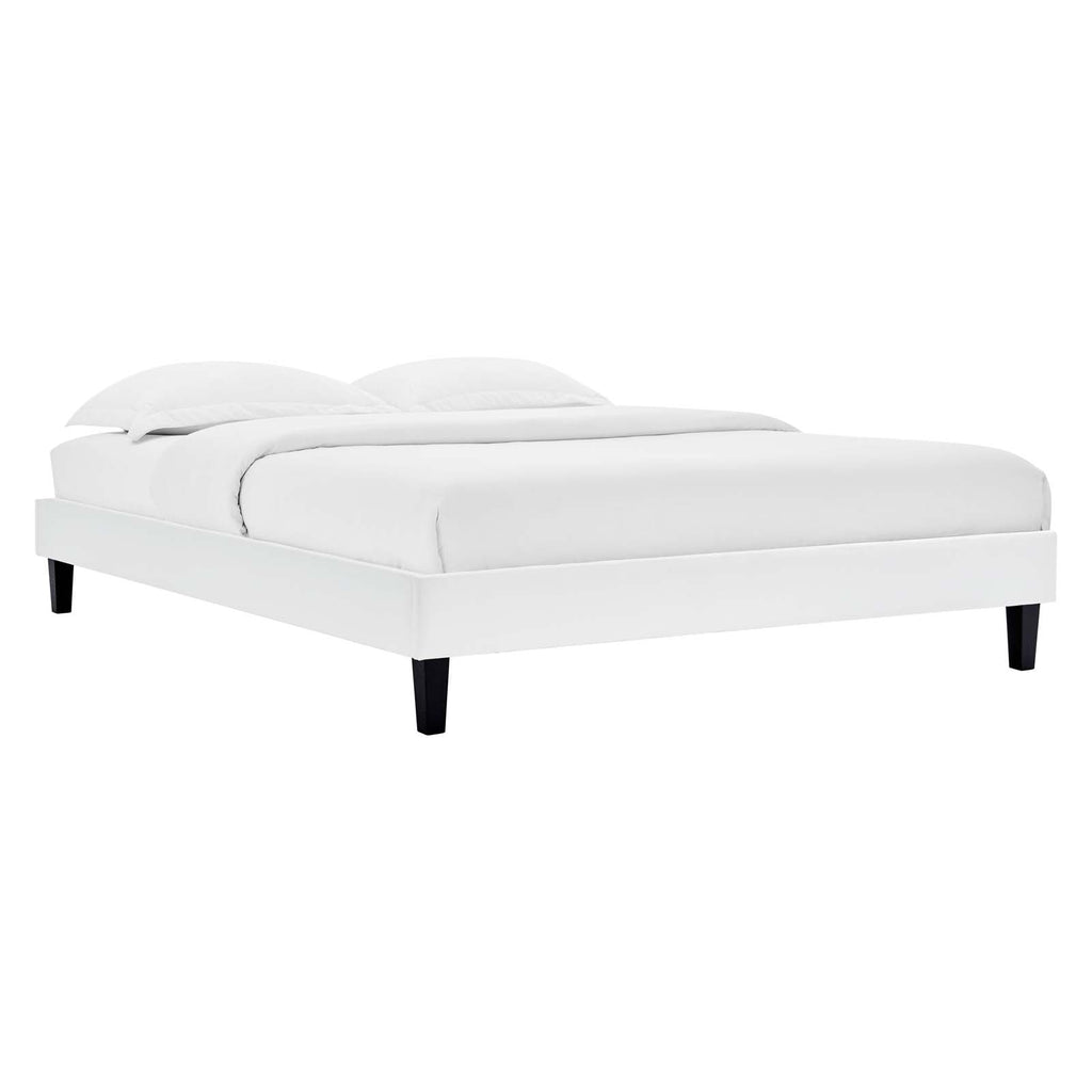 Reign Performance Velvet Queen Platform Bed Frame by Modway