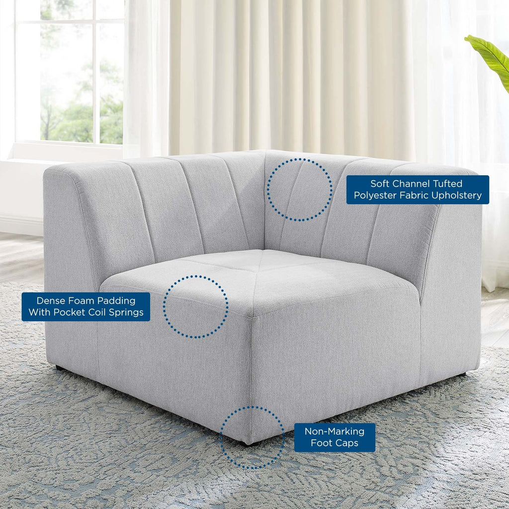 Bartlett Upholstered Fabric Corner Chair by Modway